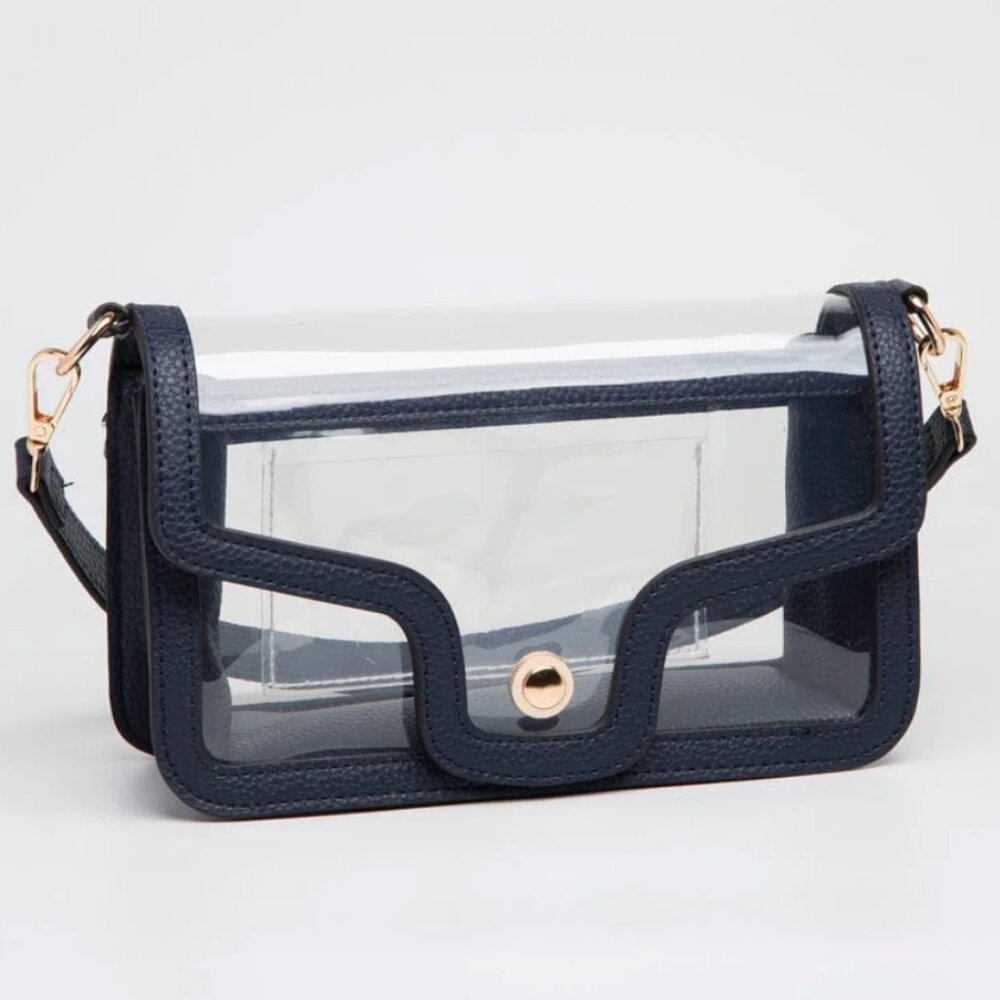 New Navy Clear Stadium Approved Gameday Shoulder Bag Concert & Sports Event